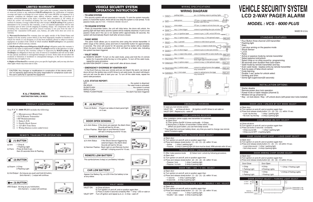 Bicron Car Alarm Wiring Diagram - Wiring Diagram Schema