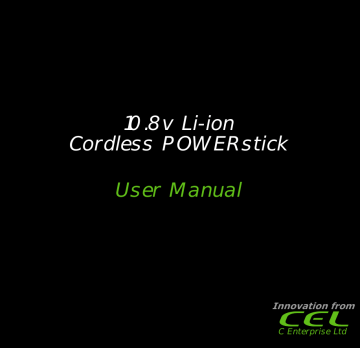 CEL Powerstick User manual | Manualzz