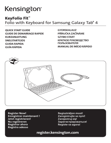 Kensington KeyFolio Fit Quick start manual | Manualzz