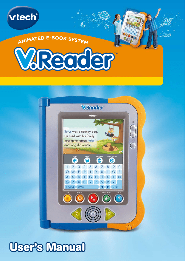 Vtech V.Reader Toy Story 3 Interactive E-Reading System Software 