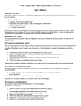 Losmandy GM-8 Equatorial Mount User's Manual