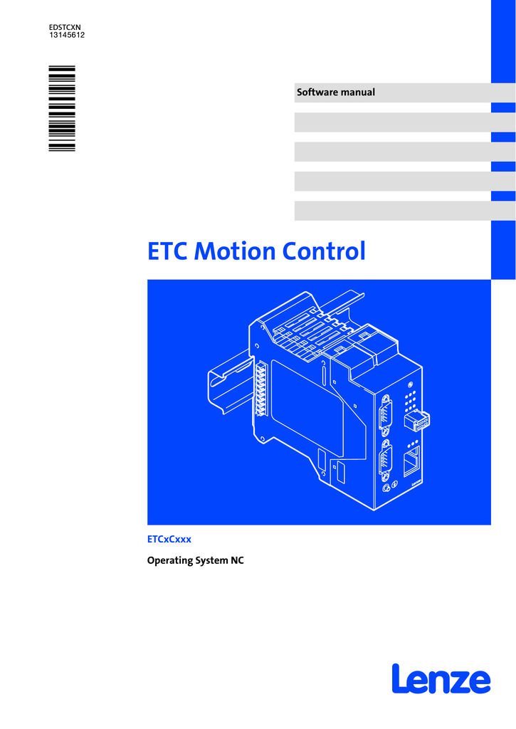 Reference Manual ETCHC-ETCPC_1st generation NC | Manualzz