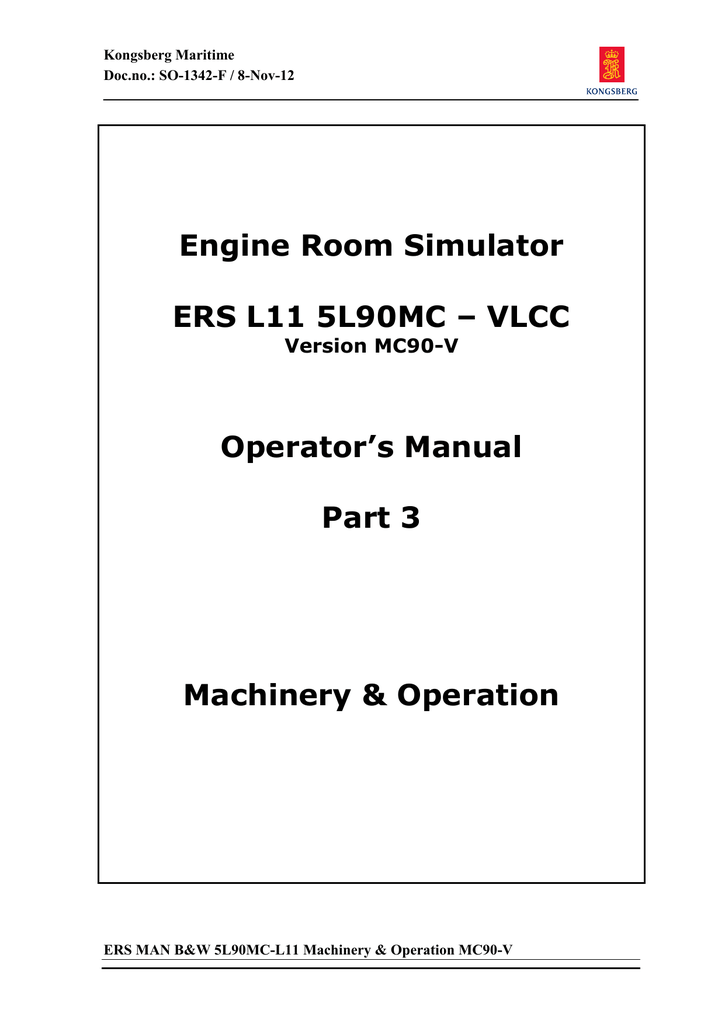 Ers Man B W 5l90mc L11 Machinery Operation Mc90 V Manualzz