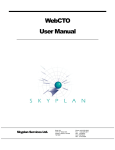WebCTO User Manual