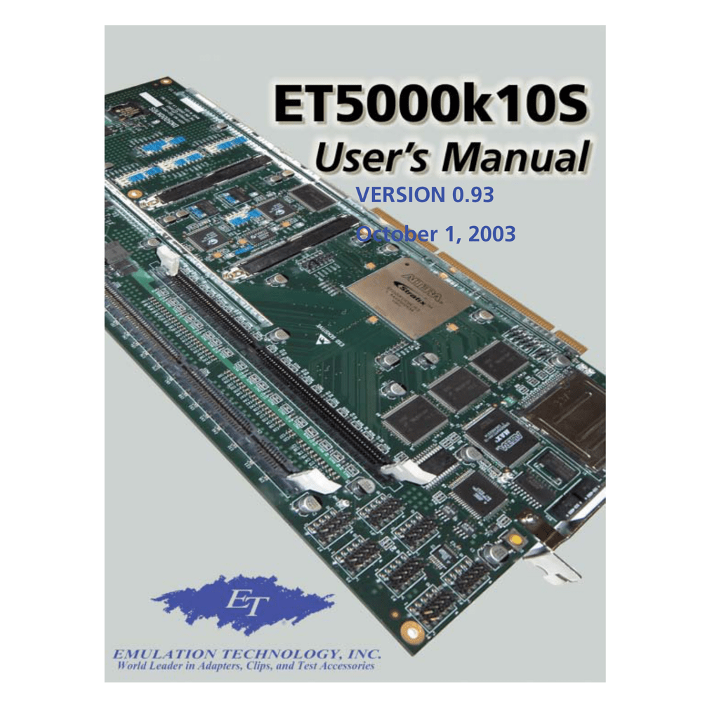 Users Manual Emulation Technology Inc Manualzzcom - 