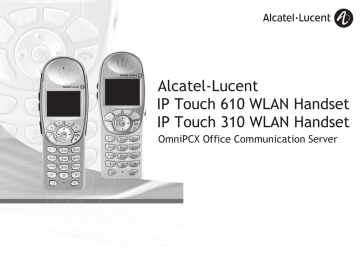 Adjusting screen brightness. Alcatel-Lucent IP Touch 610, IP Touch 610 WLAN Handset, IP Touch 310 WLAN Handset, IP Touch 310 | Manualzz