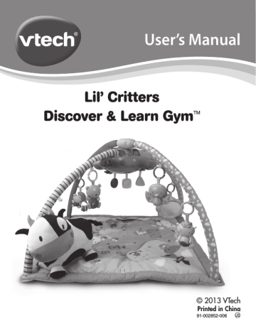 VTech Lil Critters Discover & Learn Gym User manual | Manualzz