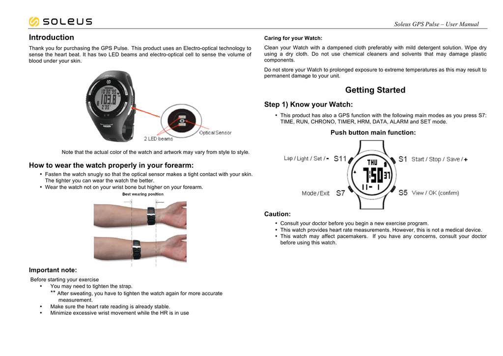 soleus gps pulse