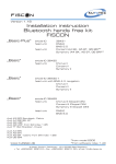 FISCON Bluetooth hands free kit Installation instruction
