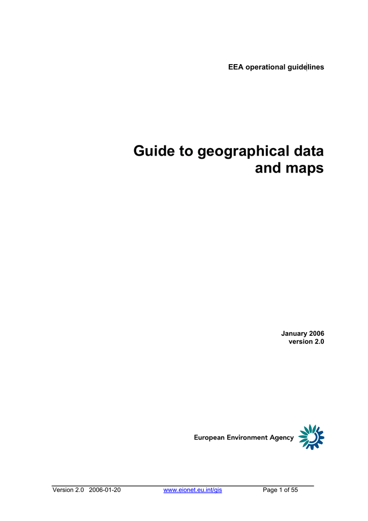 Guide to geographical data and maps  Manualzz