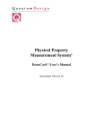 Quantum Design DynaCool User's Manual - Physical Property Measurement System