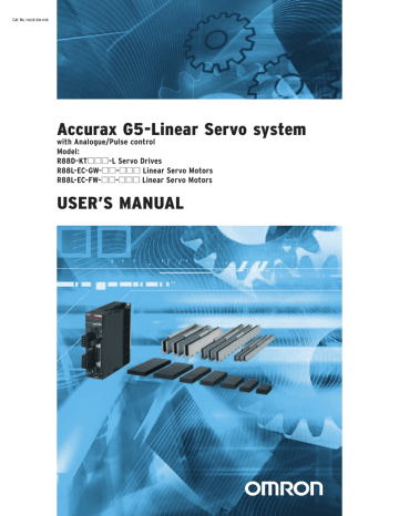 Accurax G5 Linear Servo System User S Manual Manualzz