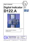 Digital Indicator D122 A User's Manual