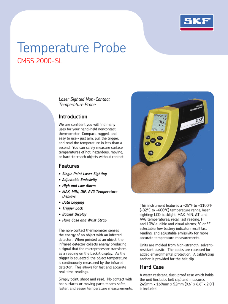 SKF TKDT 10 Handheld Thermometer