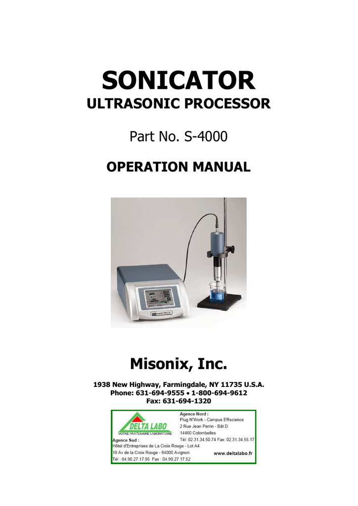 Qsonica Sonicator Q500 Manual edu.svet.gob.gt