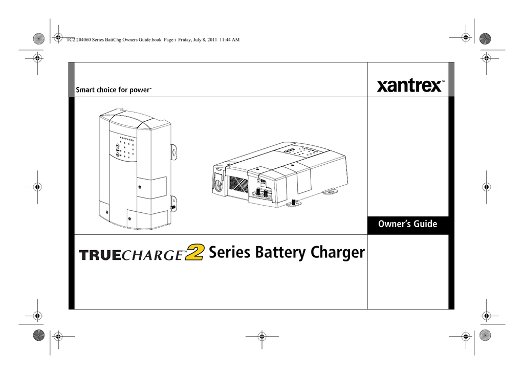 Xantrex Technology TC2 204060 Battery Charger User manual Manualzz