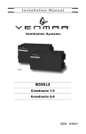 Venmar Constructo 1.5, Constructo 2.0 Ventilation System Installation Manual