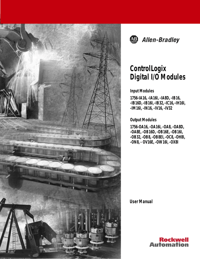 1756-UM058C-EN-P, ControlLogix Digital I/O Modules User Manual | Manualzz