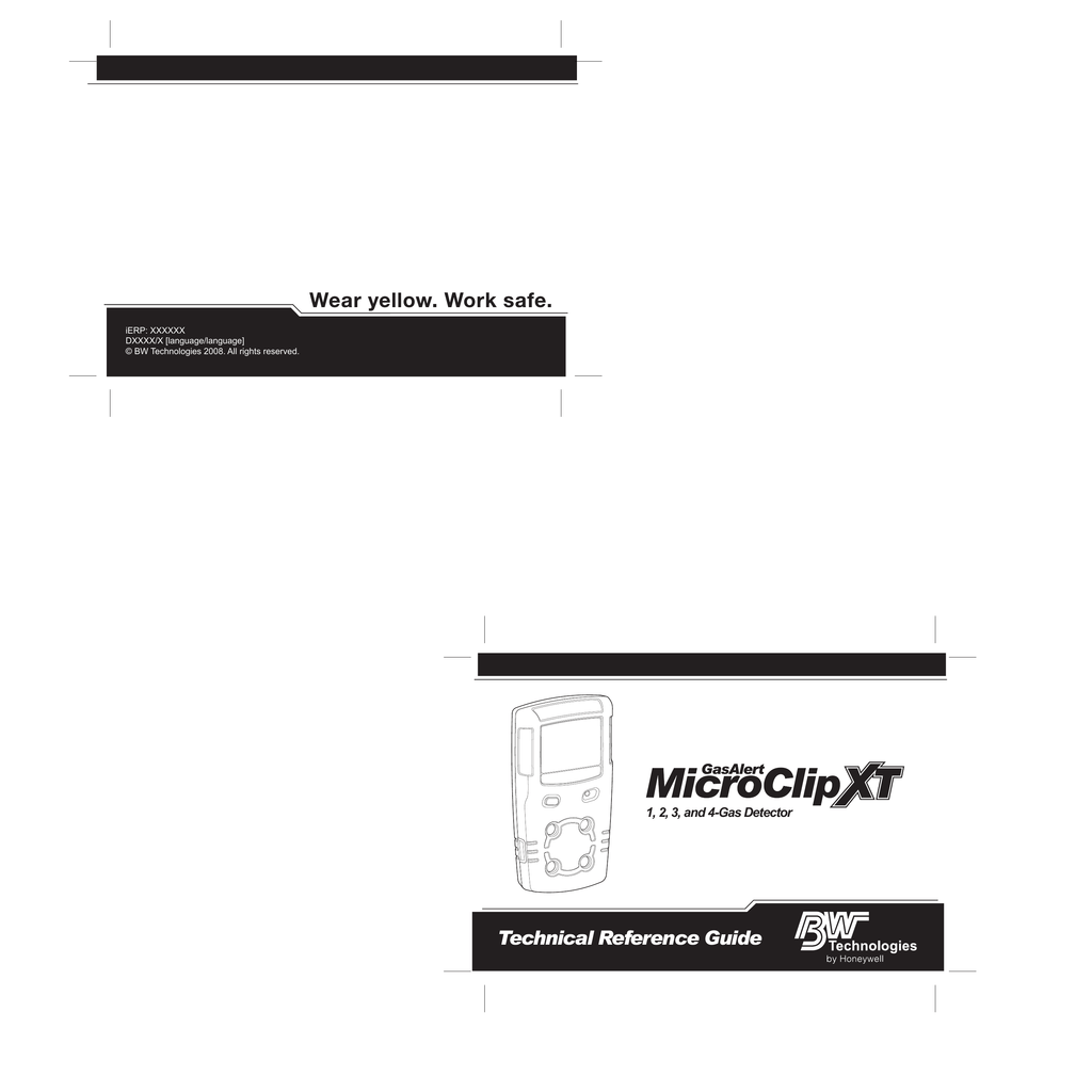 BW Technologies XXYYMC2 GasAlertMicroClip XT Multi Gas Detector