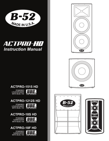 B-52 ACTPRO-212S HD 1000-WATT DUAL 12