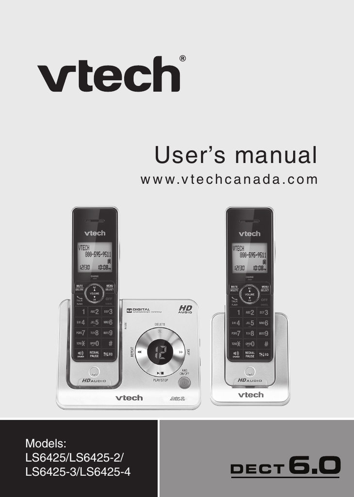 VTech User`s manual | Manualzz