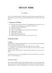 MINI DV - MD80 User Manual