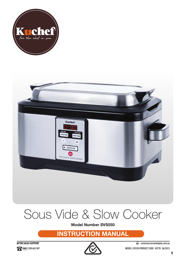 Sunbeam Duos Sous Vide & Slow Cooker MU4000