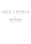 Spitfire Solo Strings User Manual