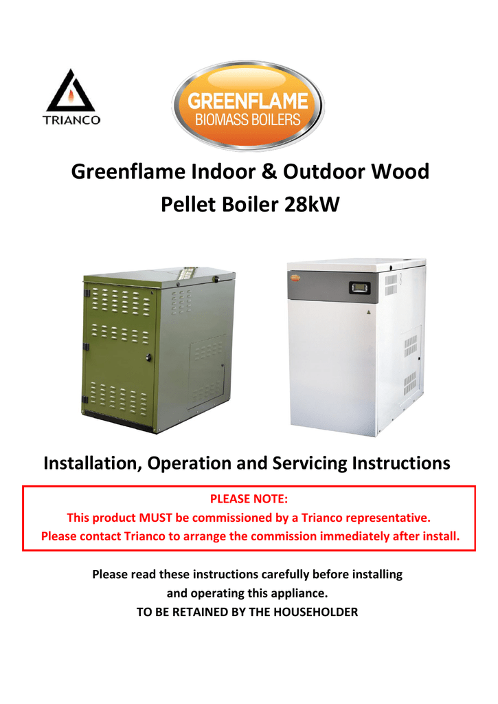 Greenflame Indoor u0026 Outdoor Wood Pellet Boiler 28kW | Manualzz