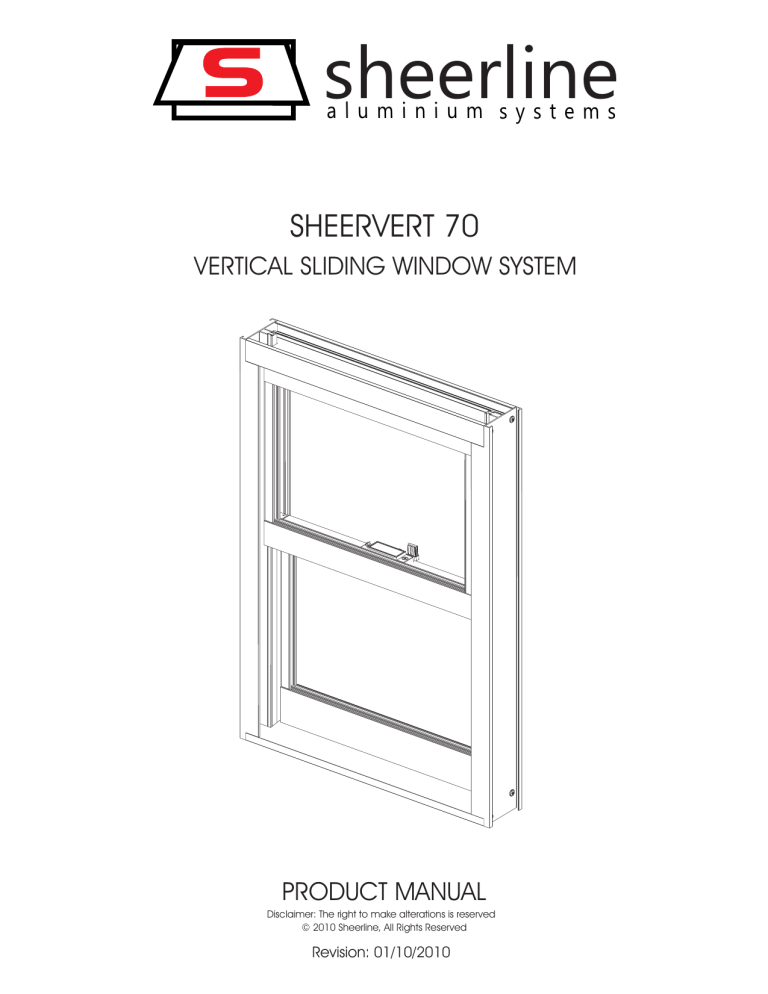 VERTICAL SLIDING WINDOW SYSTEM Manualzz