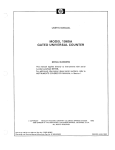 HP 1965A Universal Counter Manual: AI Chat &amp; PDF
