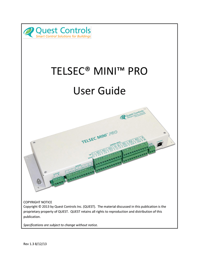 Manual Quest Controls Inc. Manualzz