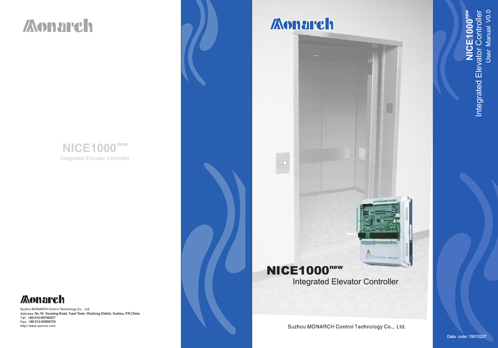 Monarch NICE1000 User manual Manualzz
