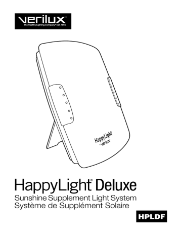 Verilux HappyLight Deluxe User manual | Manualzz