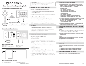 Barska AX11934 Safe Owner Manual | Manualzz