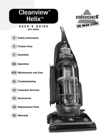 Warranty - BISSELL Cleanview Helix Vacuum | Manualzz