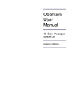 Analogue Sequencer Oberkorn User Manual