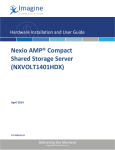 Shared Storage Server Nexio AMP Compact NXVOLT1401HDX User Guide