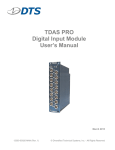 TDAS PRO DIM User&rsquo;s Manual