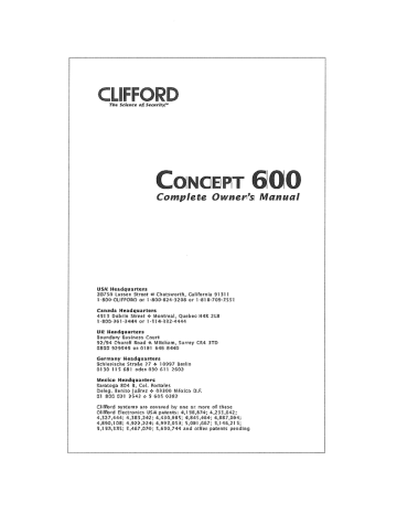 Clifford Concept 650 Alarm Wiring Diagram - Wiring Diagram