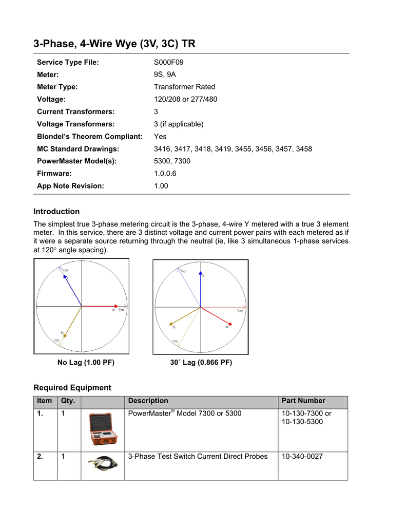 3 Phase 4 Wire Wye 3v 3c Tr Manualzz 3 Phase 4 Wire Wye 3v 3c Tr Manualzz
