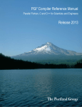 PGI Compiler Reference Manual Release 2013