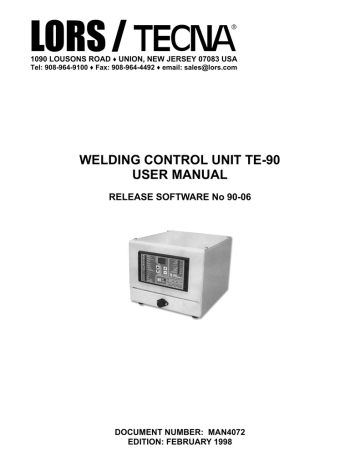 Tecna TE-90 manual EN | Manualzz