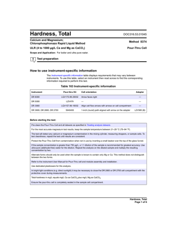 Manual - Hach Chlorophosphonazo Indicator Solution | Manualzz