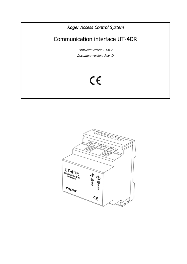 UT-4DR - User manual | Manualzz