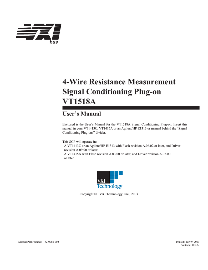 4Wire Resistance Measurement Signal Manualzz