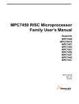 MPC7450, MPC7451, MPC7441, MPC7455, MPC7447A, MPC7457, MPC7448 User Manual