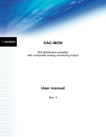 DAC-MON User manual | Manualzz