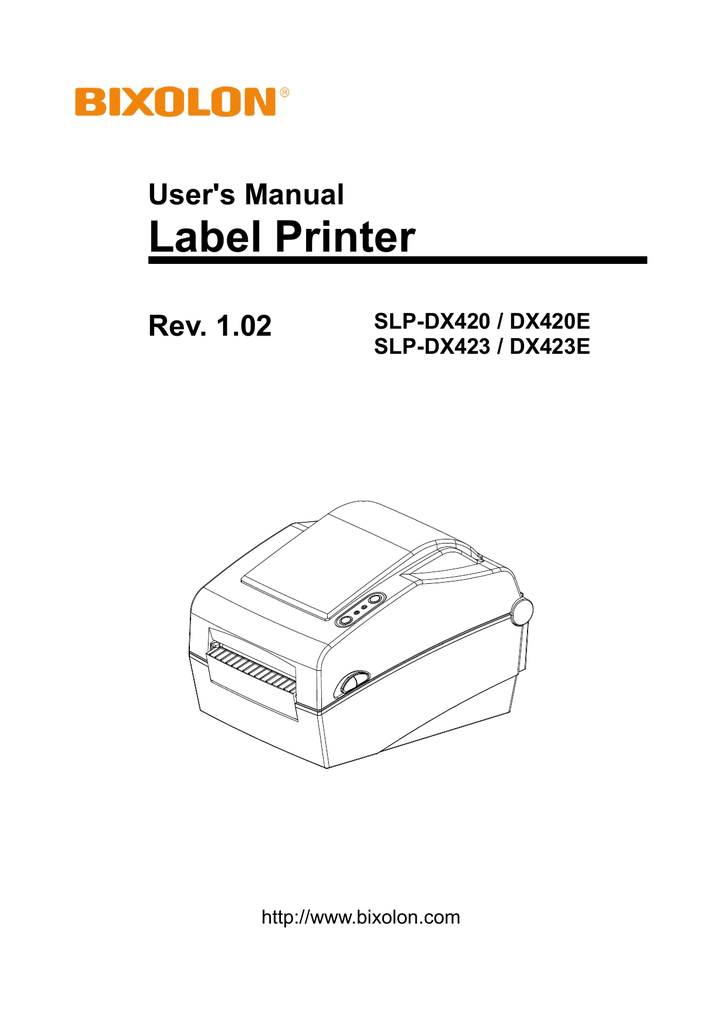 User manual. SLP tx403 печать с боку. User manual купить. Мануал цена.