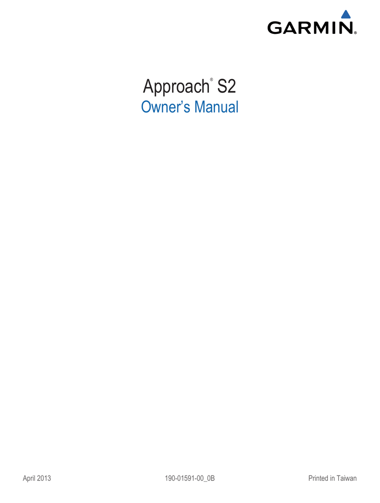 garmin approach g10 manual